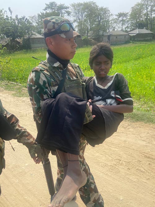 निर्वाचन सुरक्षा प्रदानसँगै मानवीय सेवामा नेपाली सेना सक्रिय